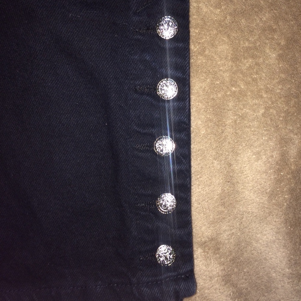*SOLD* Vintage 90s BONGO high waisted jean skirt - Picture 4 of 7